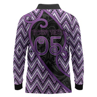 Custom Aotearoa Atua Tawhirimatea Long Sleeve Polo Shirt God Of Storms Koru Patterns