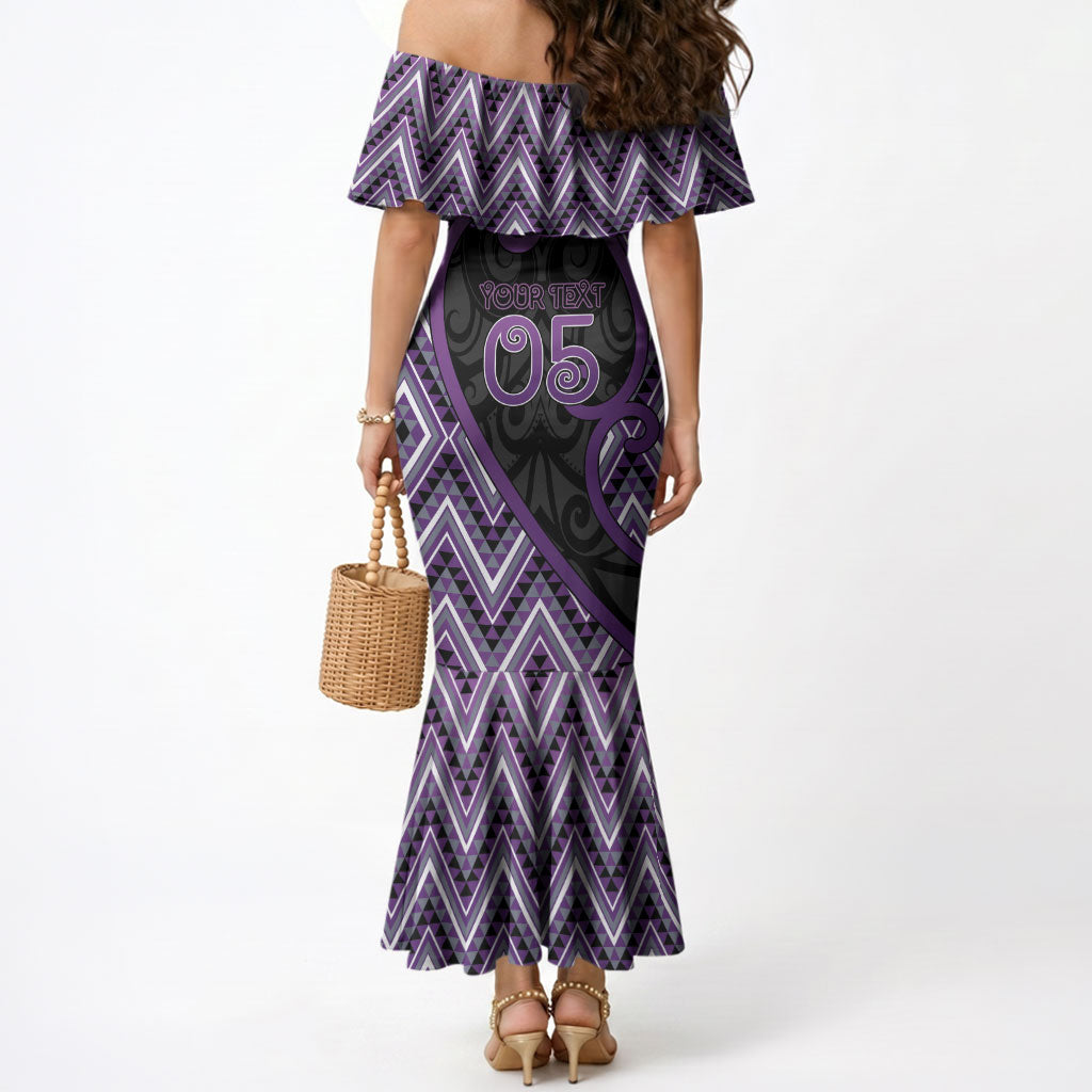 Custom Aotearoa Atua Tawhirimatea Mermaid Dress God Of Storms Koru Patterns