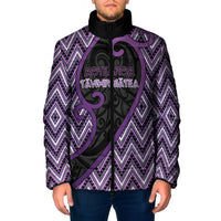 Custom Aotearoa Atua Tawhirimatea Padded Jacket God Of Storms Koru Patterns