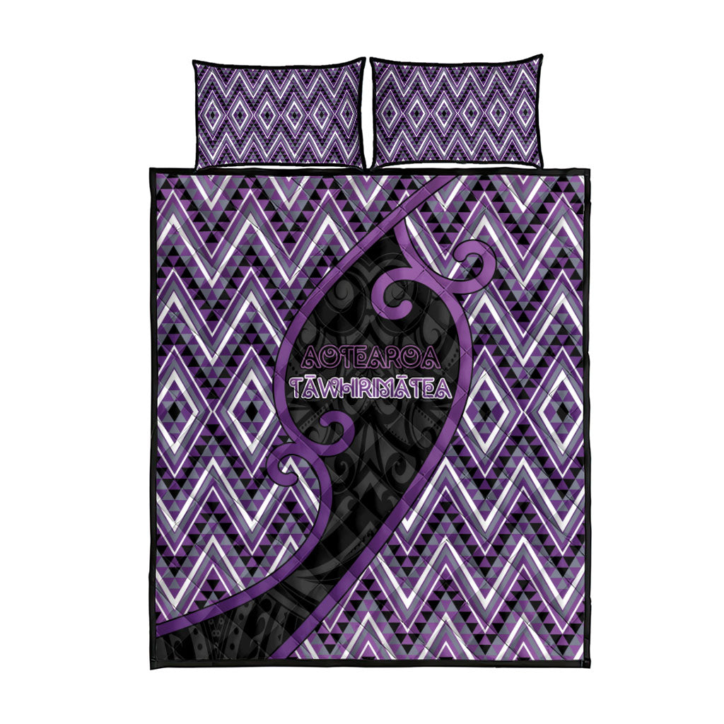 Aotearoa Atua Tawhirimatea Quilt Bed Set God Of Storms Koru Patterns