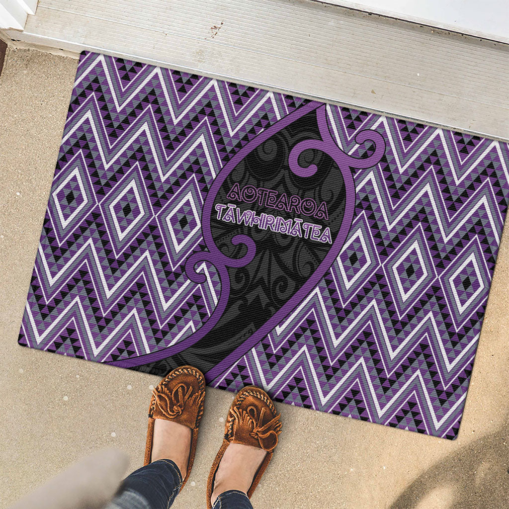 Aotearoa Atua Tawhirimatea Rubber Doormat God Of Storms Koru Patterns