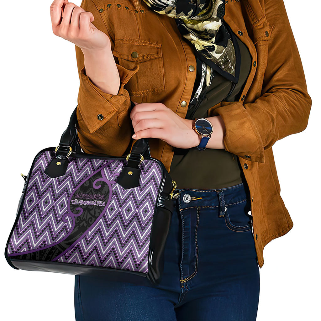 Aotearoa Atua Tawhirimatea Shoulder Handbag God Of Storms Koru Patterns