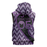 Custom Aotearoa Atua Tawhirimatea Sleeveless Hoodie God Of Storms Koru Patterns