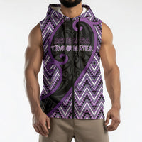 Custom Aotearoa Atua Tawhirimatea Sleeveless Zip Hoodie God Of Storms Koru Patterns