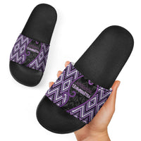 Aotearoa Atua Tawhirimatea Slide Sandals God Of Storms Koru Patterns
