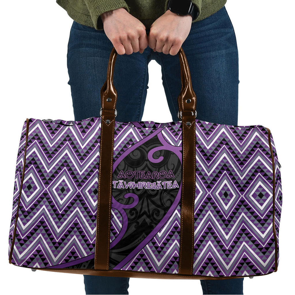 Aotearoa Atua Tawhirimatea Travel Bag God Of Storms Koru Patterns