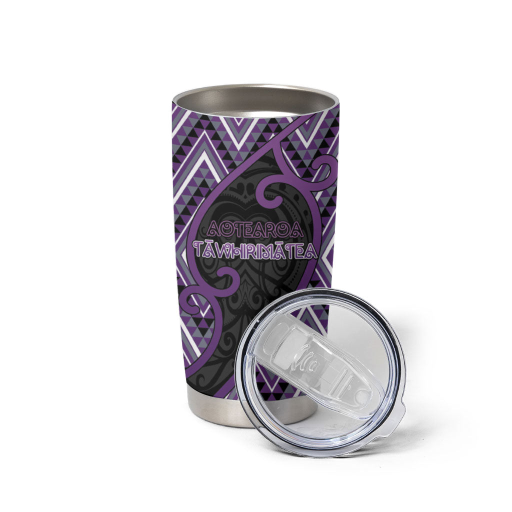 Custom Aotearoa Atua Tawhirimatea Tumbler Cup God Of Storms Koru Patterns