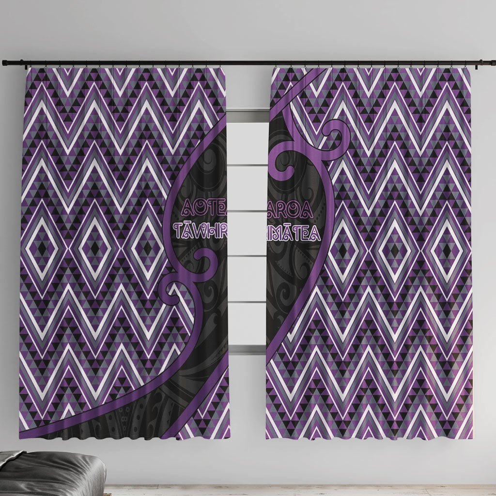 Aotearoa Atua Tawhirimatea Window Curtain God Of Storms Koru Patterns