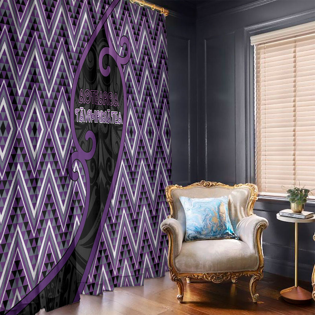 Aotearoa Atua Tawhirimatea Window Curtain God Of Storms Koru Patterns