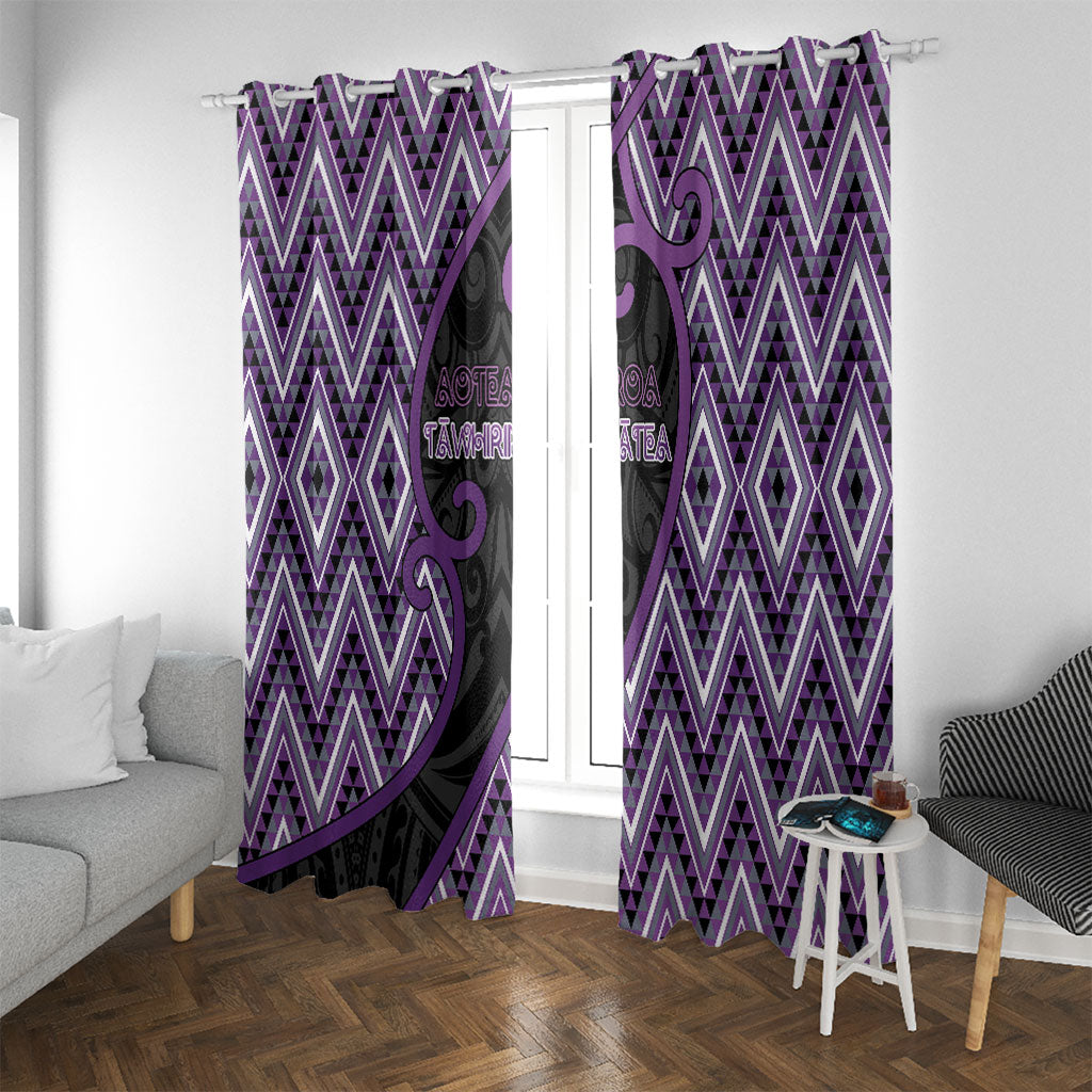 Aotearoa Atua Tawhirimatea Window Curtain God Of Storms Koru Patterns