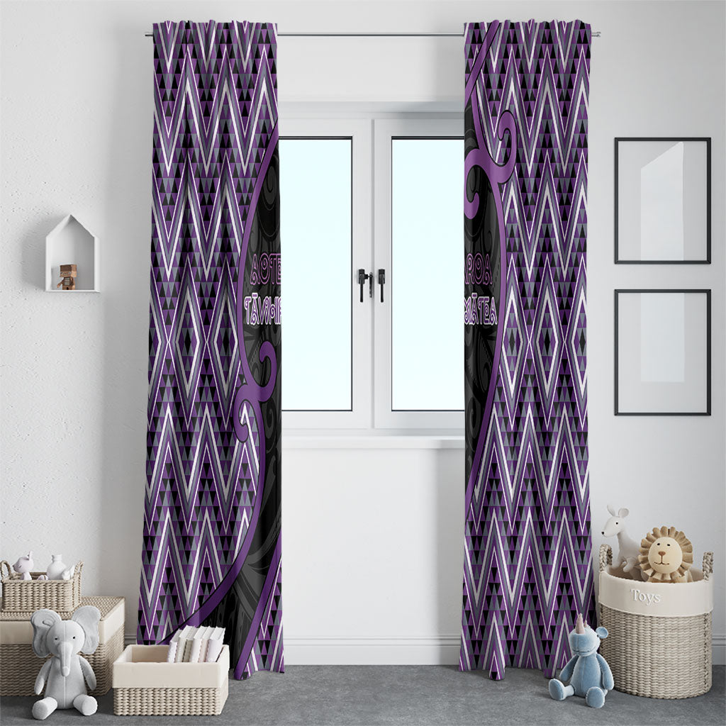 Aotearoa Atua Tawhirimatea Window Curtain God Of Storms Koru Patterns
