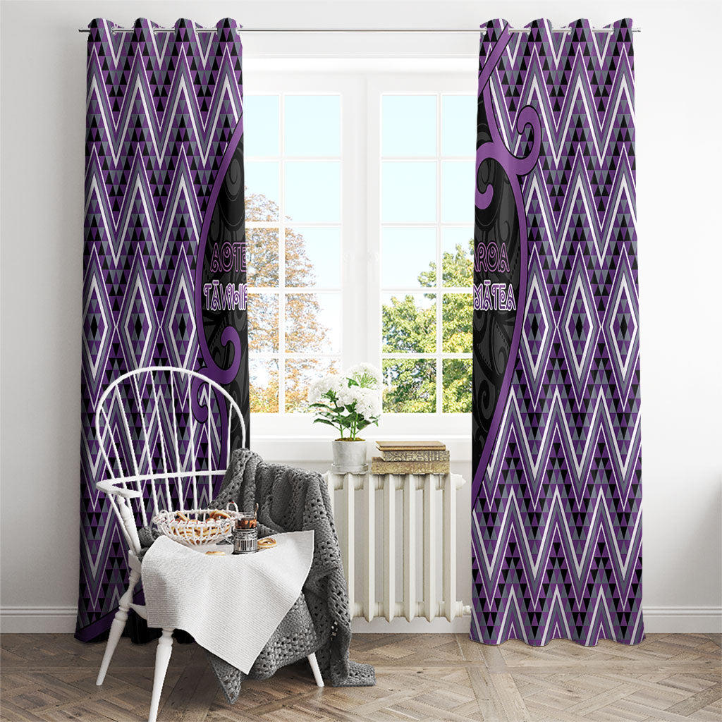 Aotearoa Atua Tawhirimatea Window Curtain God Of Storms Koru Patterns