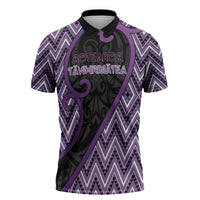 Custom Aotearoa Atua Tawhirimatea Zipper Polo Shirt God Of Storms Koru Patterns