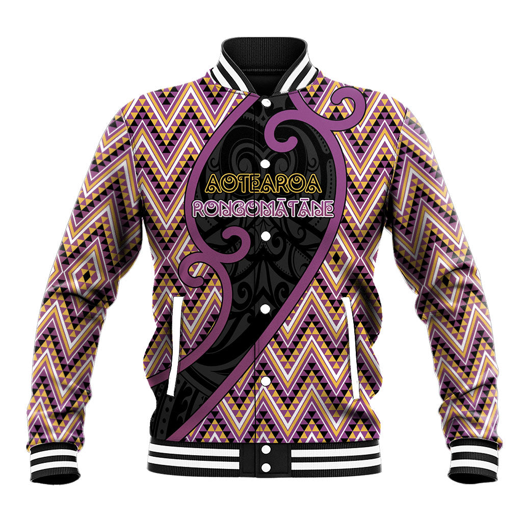 Custom Aotearoa Atua Rongomatane Baseball Jacket God Of Cultivated Foods Koru Patterns