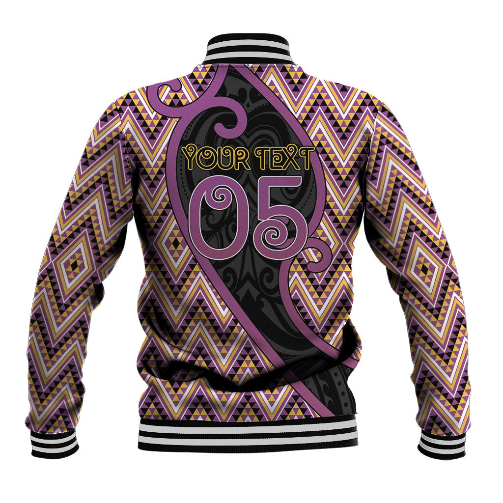 Custom Aotearoa Atua Rongomatane Baseball Jacket God Of Cultivated Foods Koru Patterns