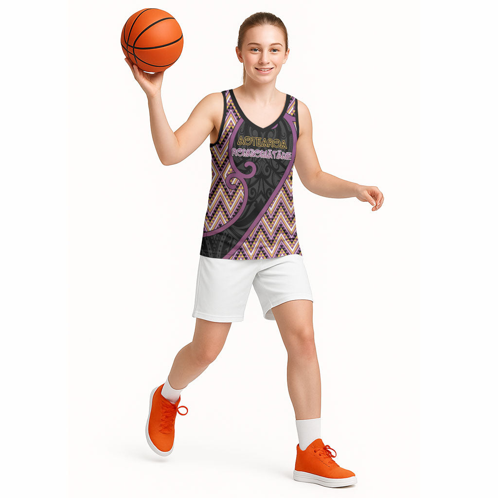 Custom Aotearoa Atua Rongomatane Basketball Jersey God Of Cultivated Foods Koru Patterns