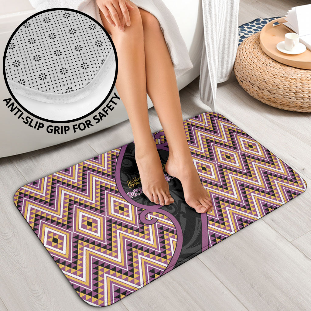 Aotearoa Atua Rongomatane Bathroom Set God Of Cultivated Foods Koru Patterns