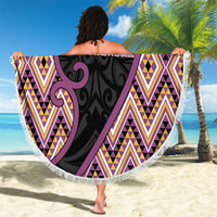 Aotearoa Atua Rongomatane Beach Blanket God Of Cultivated Foods Koru Patterns