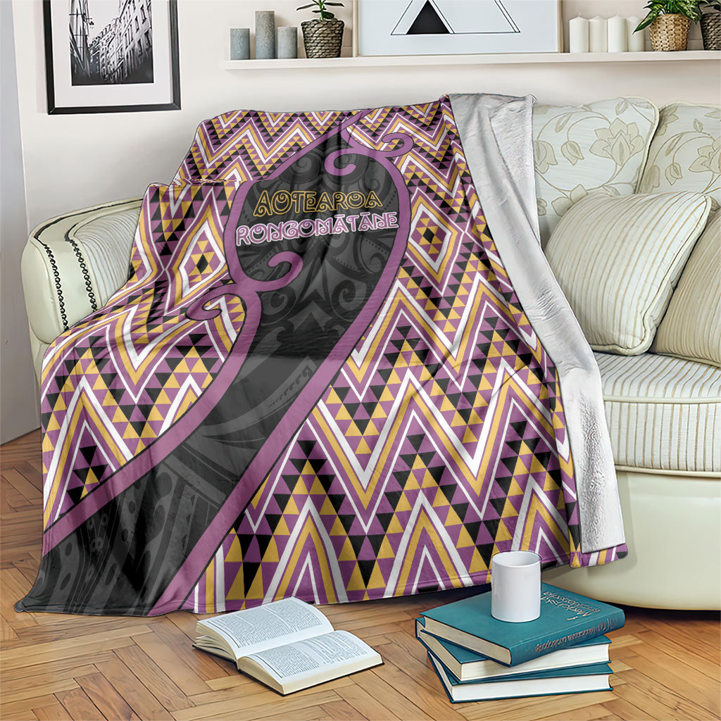Aotearoa Atua Rongomatane Blanket God Of Cultivated Foods Koru Patterns