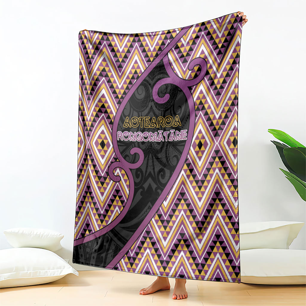 Aotearoa Atua Rongomatane Blanket God Of Cultivated Foods Koru Patterns
