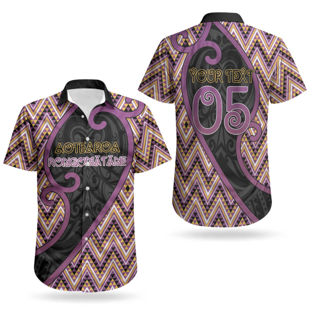 Custom Aotearoa Atua Rongomatane Couples Matching Puletasi and Hawaiian Shirt God Of Cultivated Foods Koru Patterns