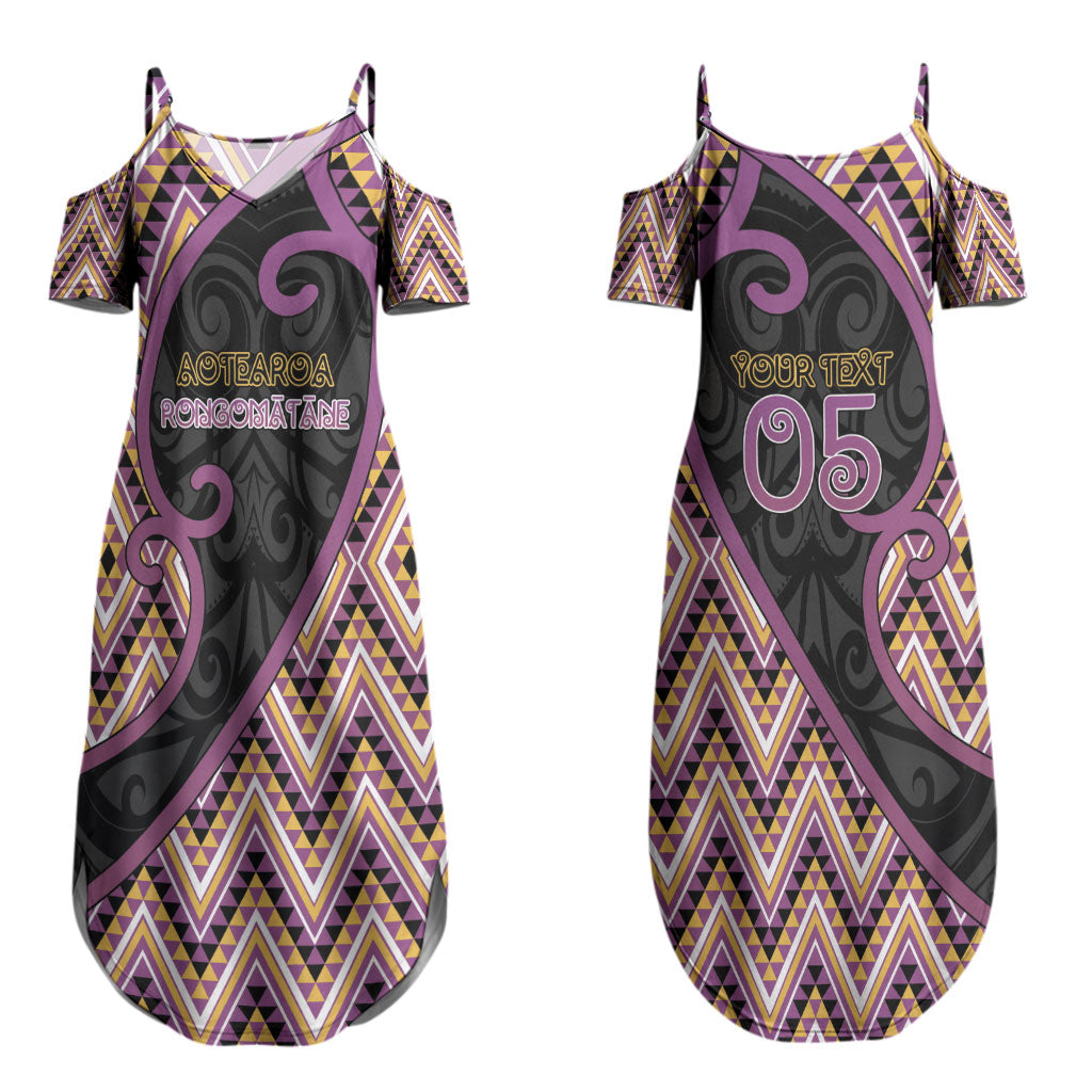 Custom Aotearoa Atua Rongomatane Couples Matching Summer Maxi Dress and Hawaiian Shirt God Of Cultivated Foods Koru Patterns