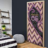 Custom Aotearoa Atua Rongomatane Door Cover God Of Cultivated Foods Koru Patterns
