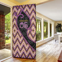 Custom Aotearoa Atua Rongomatane Door Cover God Of Cultivated Foods Koru Patterns