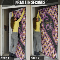 Custom Aotearoa Atua Rongomatane Door Cover God Of Cultivated Foods Koru Patterns