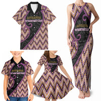 Custom Aotearoa Atua Rongomatane Family Matching Tank Maxi Dress and Hawaiian Shirt God Of Cultivated Foods Koru Patterns