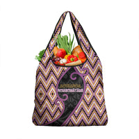 Aotearoa Atua Rongomatane Grocery Bag God Of Cultivated Foods Koru Patterns