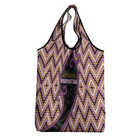 Aotearoa Atua Rongomatane Grocery Bag God Of Cultivated Foods Koru Patterns