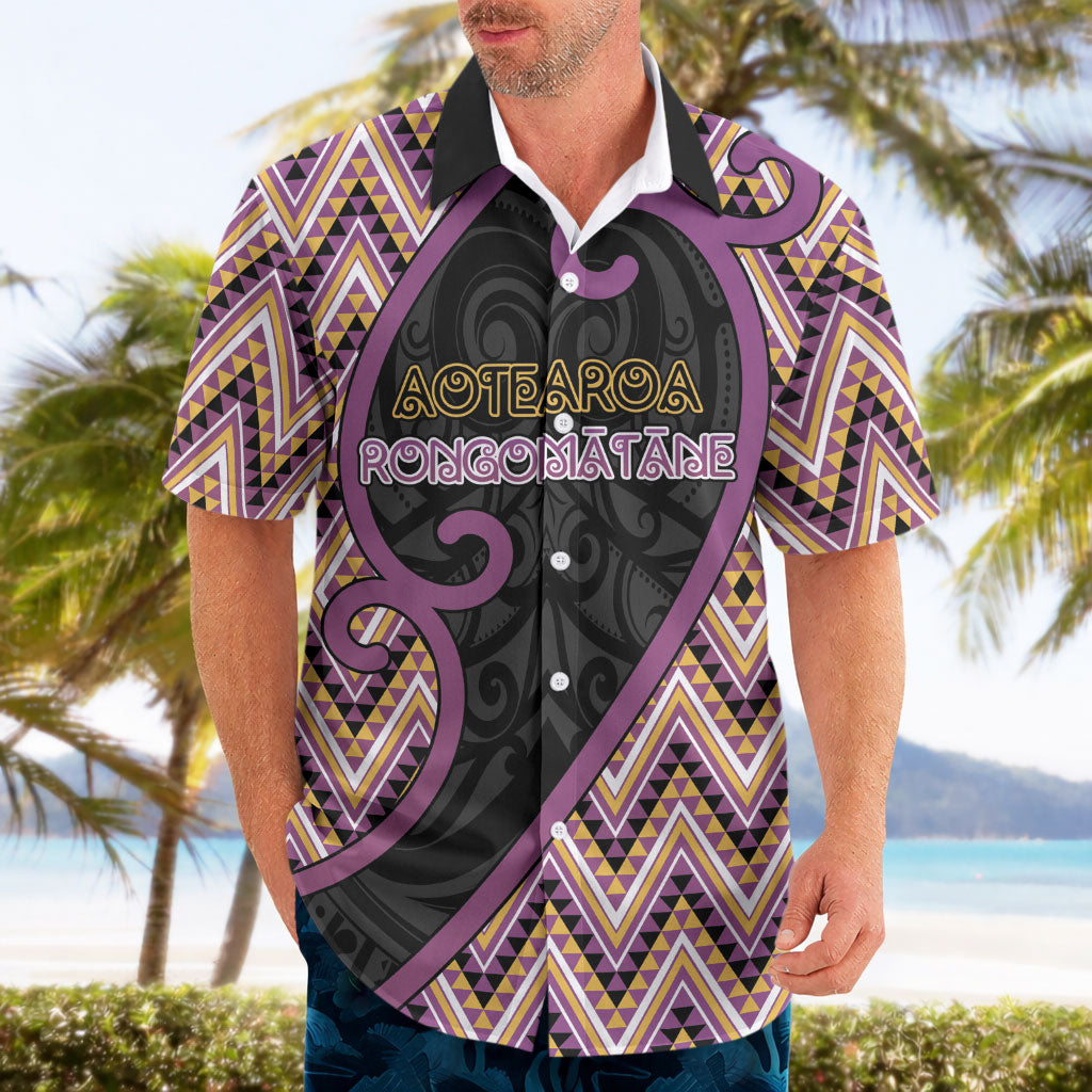Custom Aotearoa Atua Rongomatane Hawaiian Shirt God Of Cultivated Foods Koru Patterns