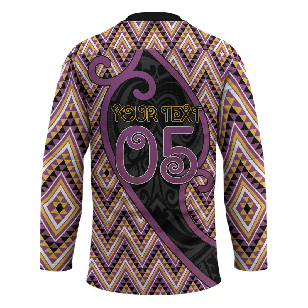 Custom Aotearoa Atua Rongomatane Hockey Jersey God Of Cultivated Foods Koru Patterns