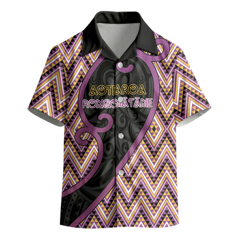 Custom Aotearoa Atua Rongomatane Kid Hawaiian Shirt God Of Cultivated Foods Koru Patterns
