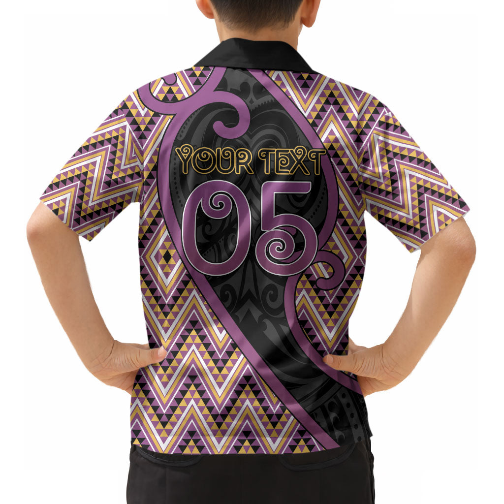 Custom Aotearoa Atua Rongomatane Kid Hawaiian Shirt God Of Cultivated Foods Koru Patterns