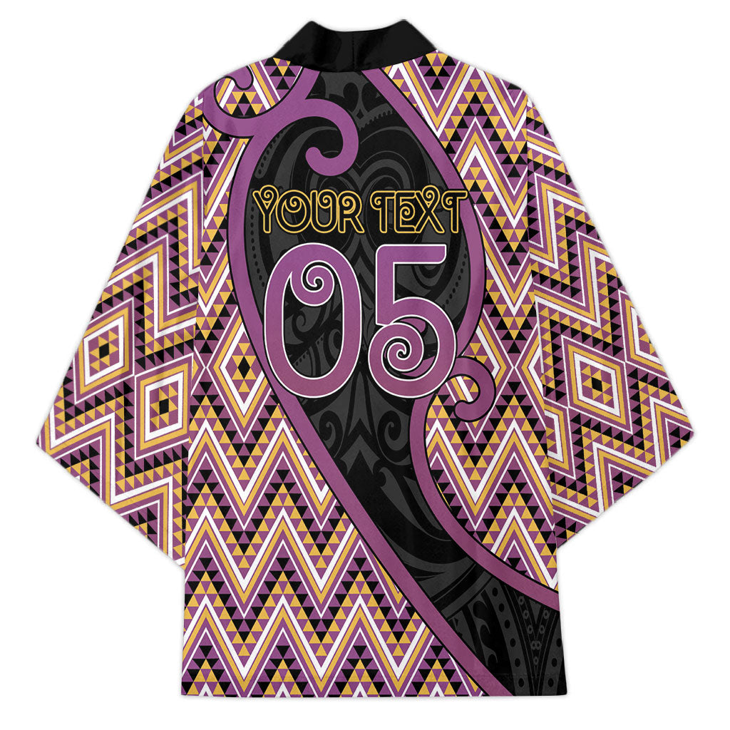 Custom Aotearoa Atua Rongomatane Kimono God Of Cultivated Foods Koru Patterns
