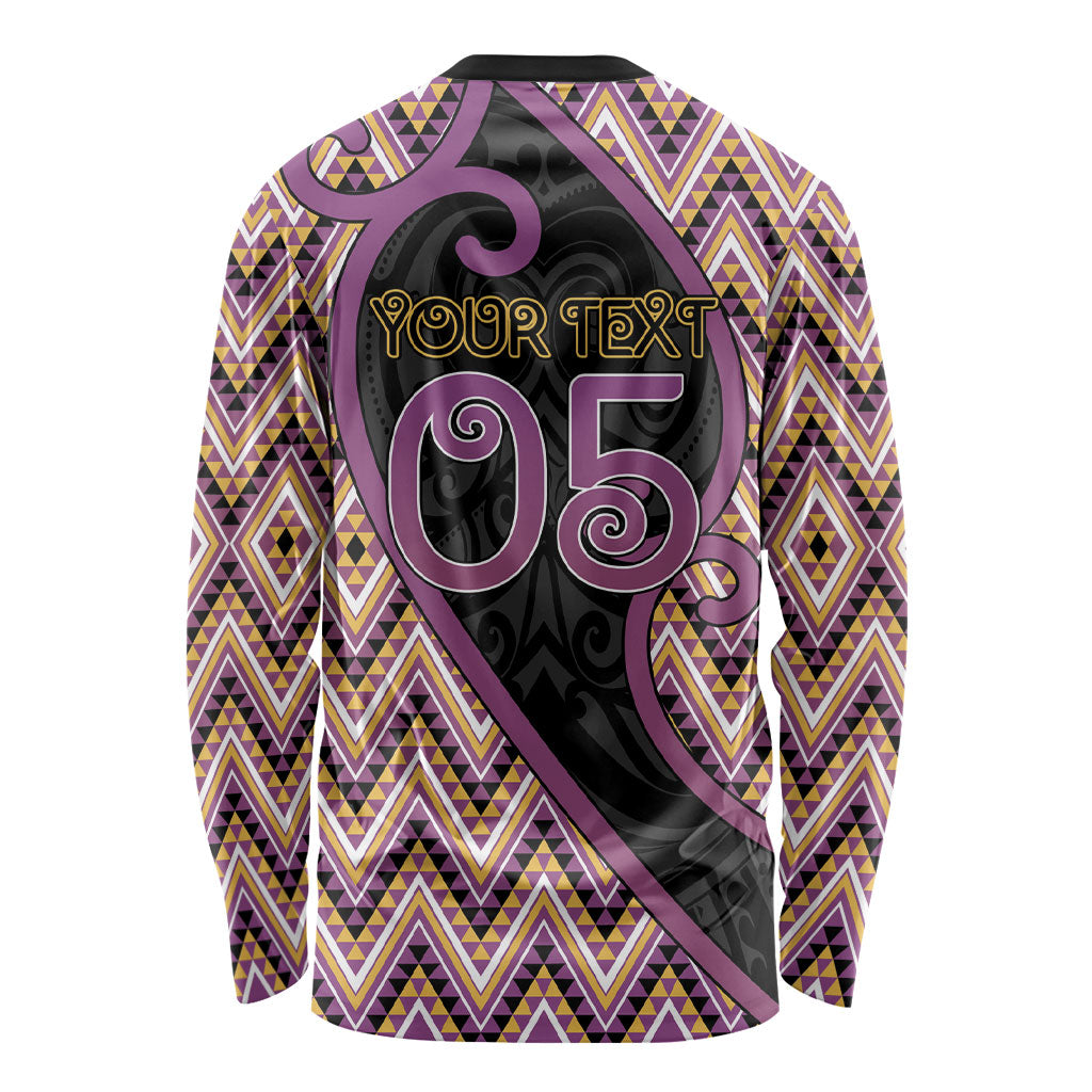 Custom Aotearoa Atua Rongomatane Long Sleeve Shirt God Of Cultivated Foods Koru Patterns