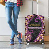 Aotearoa Atua Rongomatane Luggage Cover God Of Cultivated Foods Koru Patterns