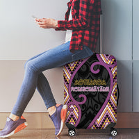 Aotearoa Atua Rongomatane Luggage Cover God Of Cultivated Foods Koru Patterns