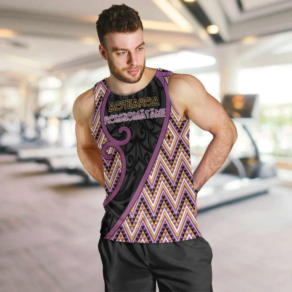 Custom Aotearoa Atua Rongomatane Men Tank Top God Of Cultivated Foods Koru Patterns
