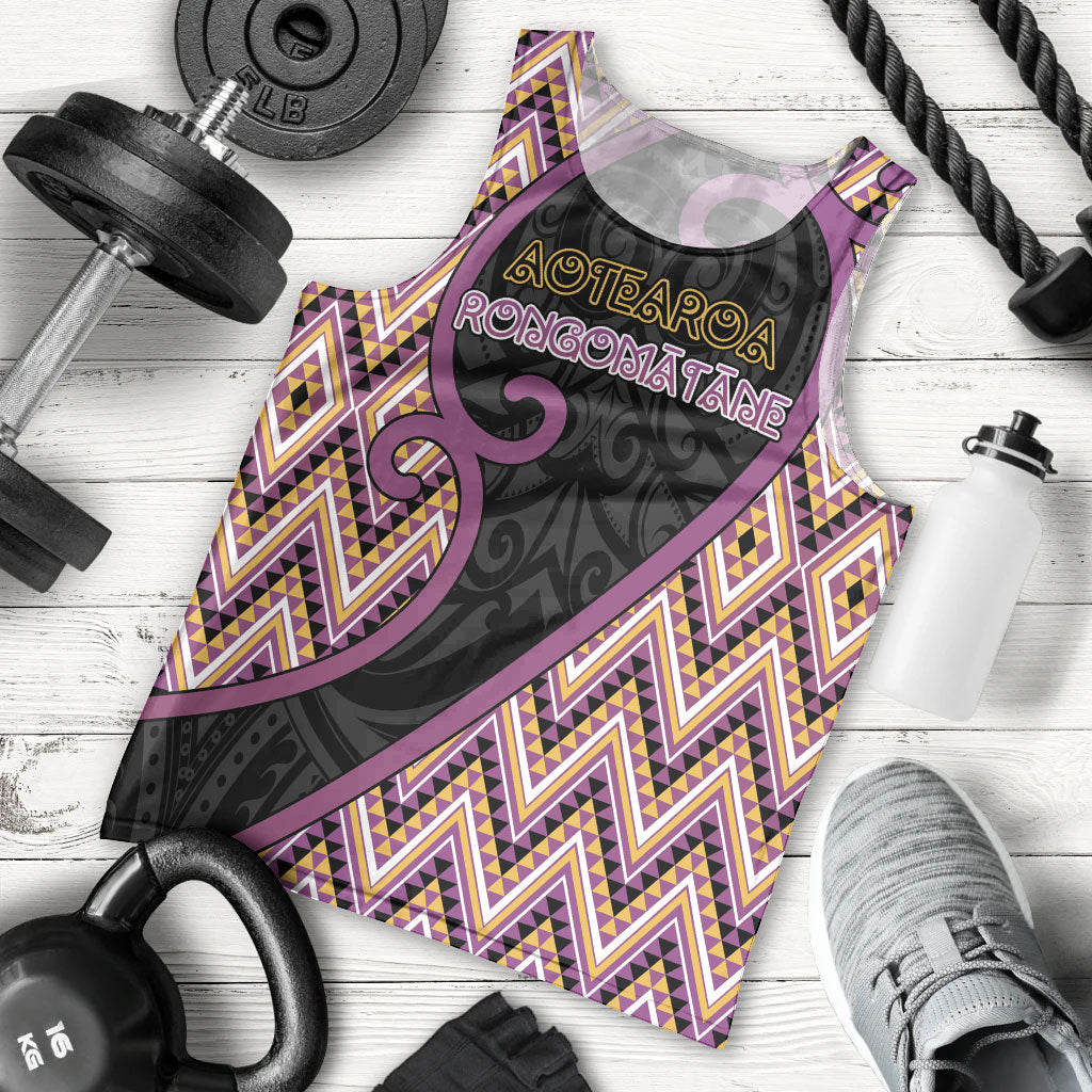 Custom Aotearoa Atua Rongomatane Men Tank Top God Of Cultivated Foods Koru Patterns