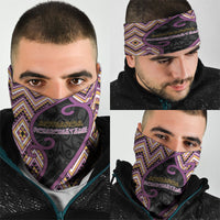 Aotearoa Atua Rongomatane Neck Gaiter God Of Cultivated Foods Koru Patterns