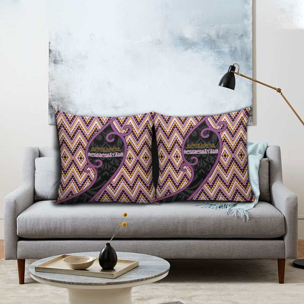 Aotearoa Atua Rongomatane Pillow Cover God Of Cultivated Foods Koru Patterns