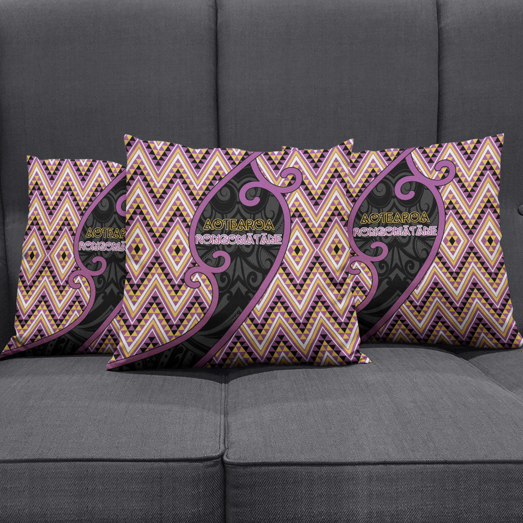 Aotearoa Atua Rongomatane Pillow Cover God Of Cultivated Foods Koru Patterns