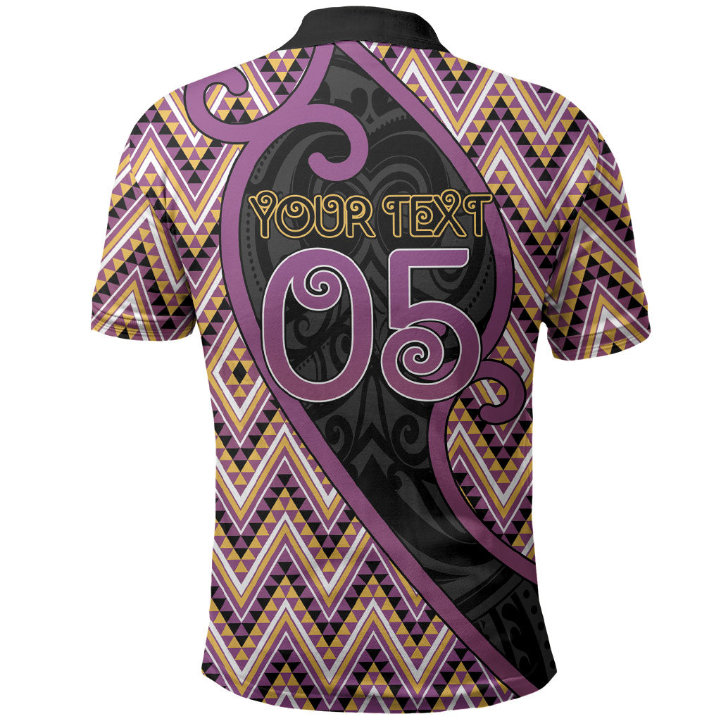 Custom Aotearoa Atua Rongomatane Polo Shirt God Of Cultivated Foods Koru Patterns