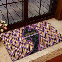 Aotearoa Atua Rongomatane Rubber Doormat God Of Cultivated Foods Koru Patterns