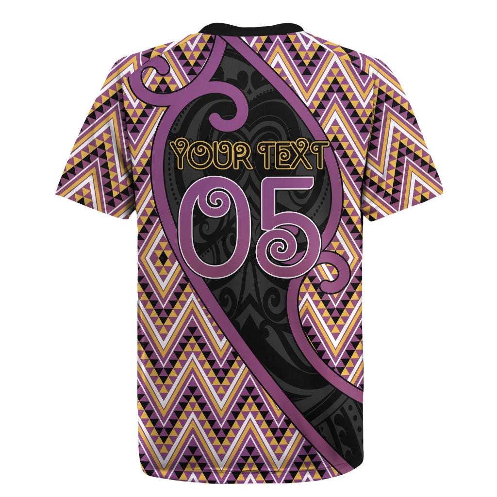 Custom Aotearoa Atua Rongomatane Rugby Jersey God Of Cultivated Foods Koru Patterns