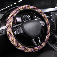Aotearoa Atua Rongomatane Steering Wheel Cover God Of Cultivated Foods Koru Patterns