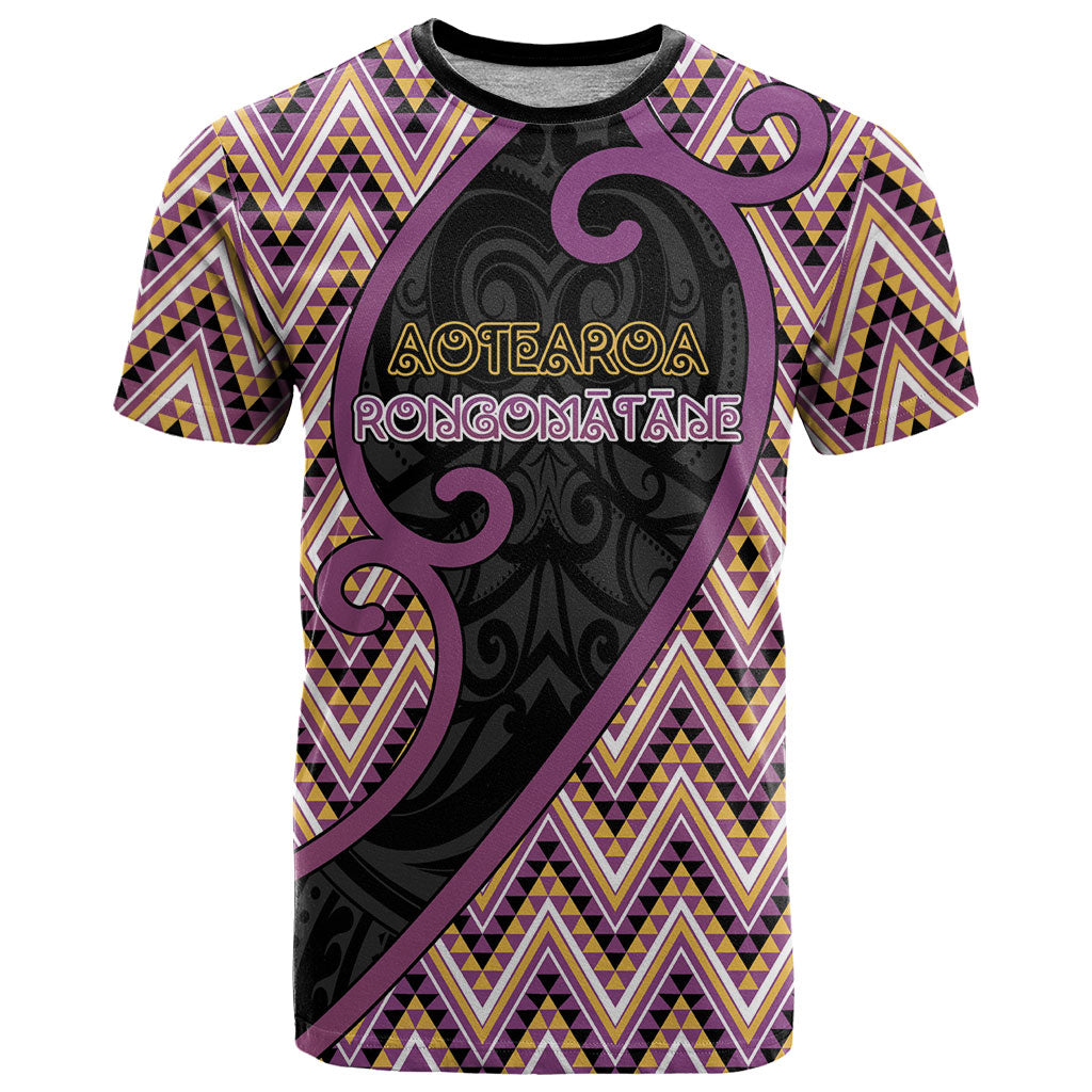 Custom Aotearoa Atua Rongomatane T Shirt God Of Cultivated Foods Koru Patterns